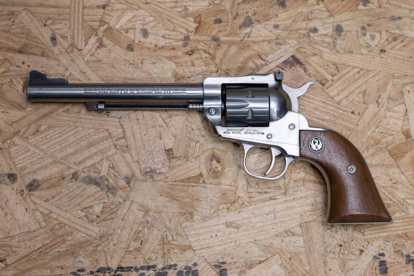 RUGER New Model Single Six 22LR Police Trade-In Revolver