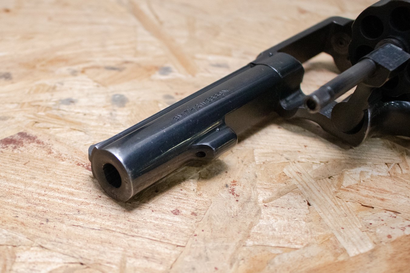 SMITH AND WESSON Model 10-8 38 Special Police Trade-In Revolver with Rubber Grips