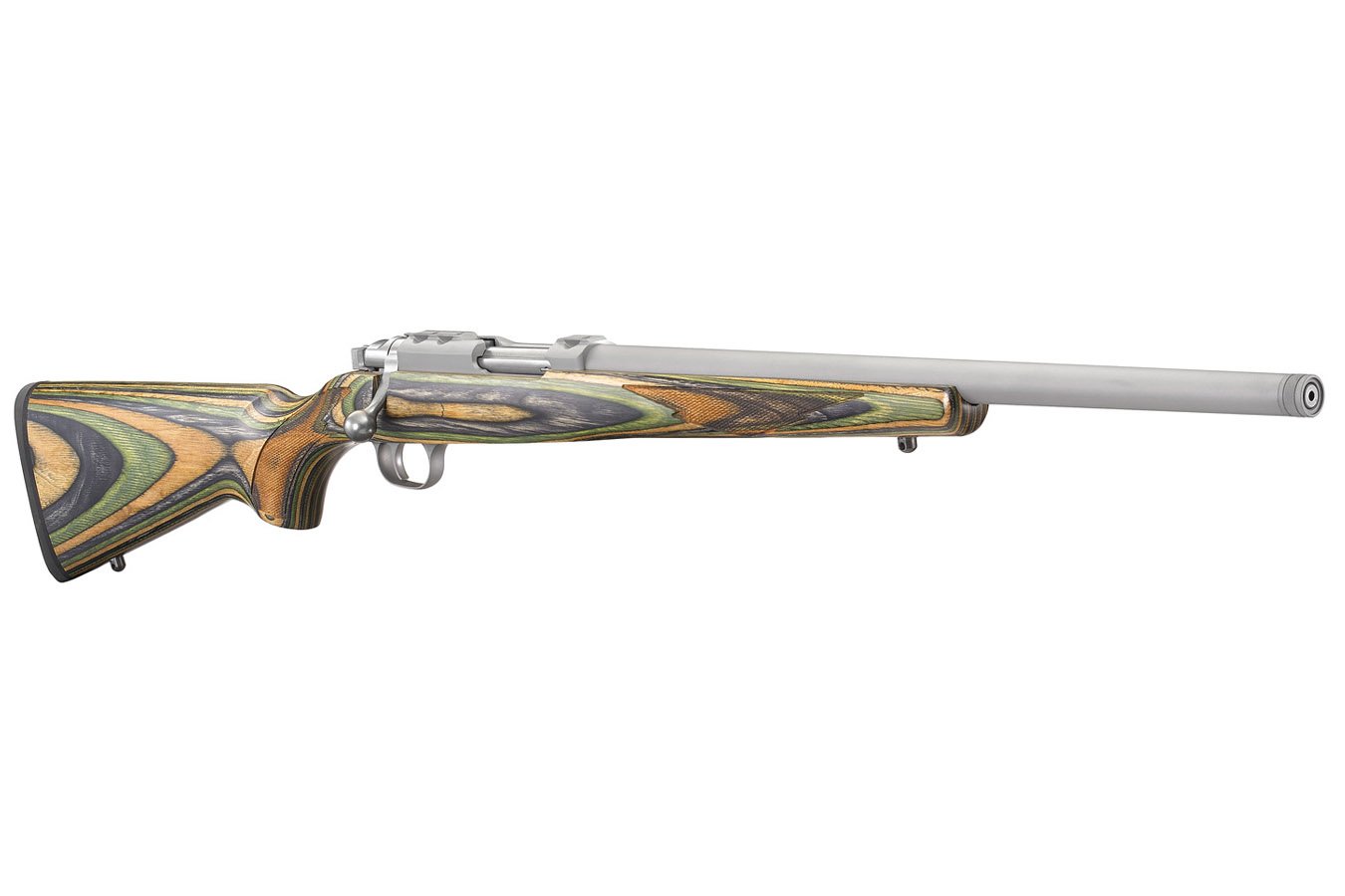 RUGER 77/22 22 Hornet Bolt-Action Rifle with Green Mountain Stock and 18.5 Inch Threaded Barrel