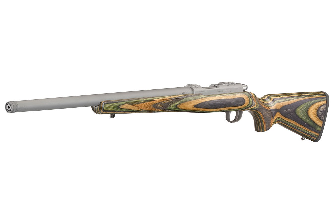 RUGER 77/22 22 Hornet Bolt-Action Rifle with Green Mountain Stock and 18.5 Inch Threaded Barrel