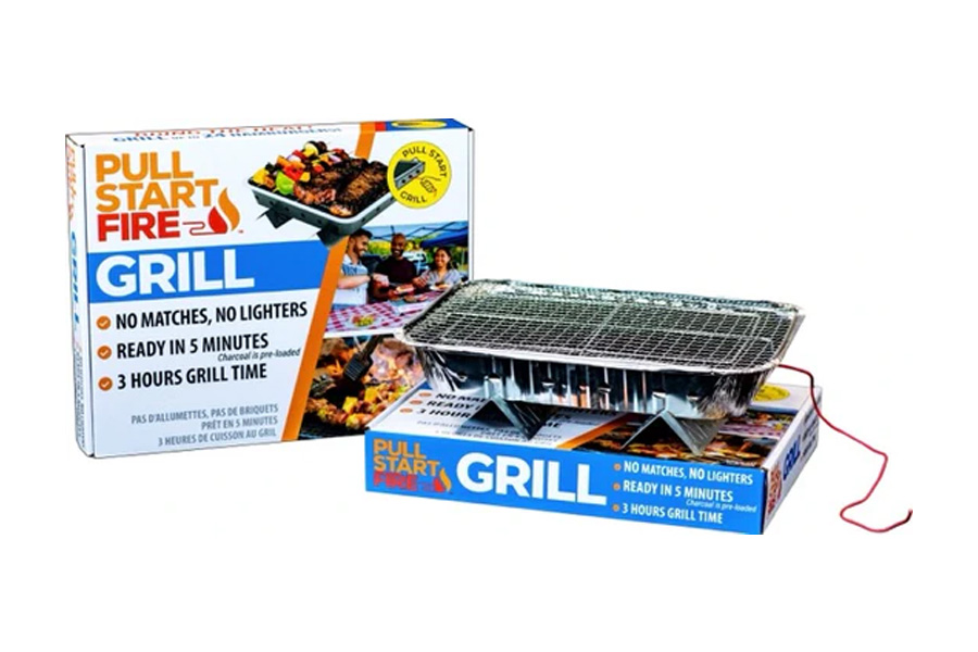 Pull Start Fire Easy-To-Use Disposable Grill