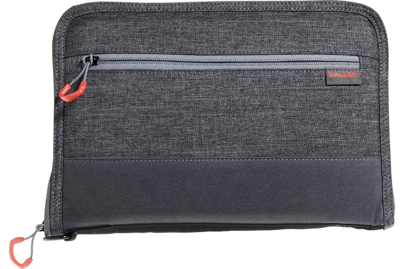 ALLEN COMPANY Auto-Fit 2.0 Deluxe Handgun Case Gray w/Red Accents