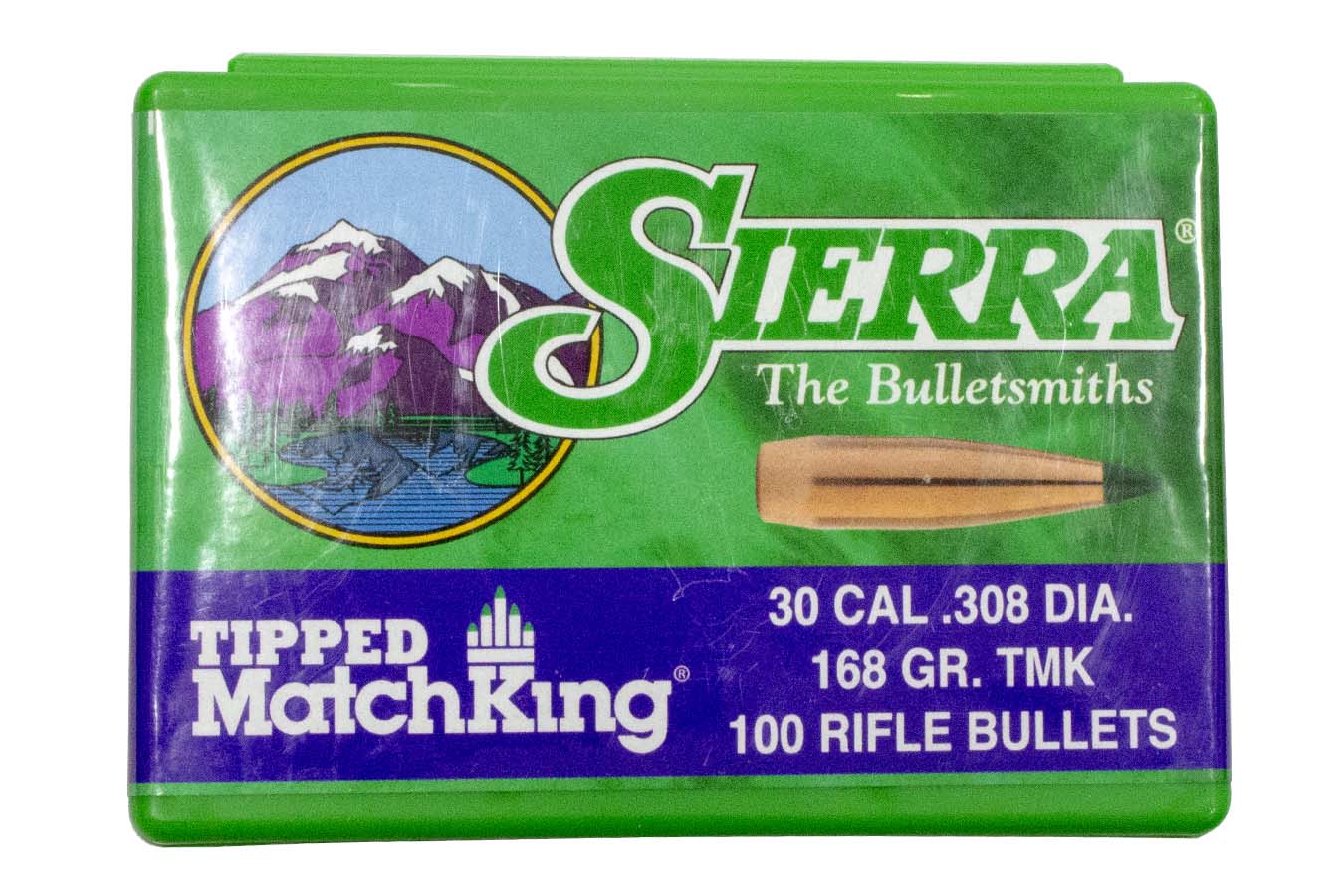 SIERRA BULLETS 30 Cal 168 Grain Tipped Match King 100/Box