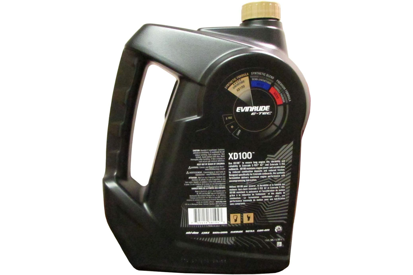 Evinrude XPS Marine XD100 E-TEC Synthetic Formula Engine Oil 1 Gallon Jug