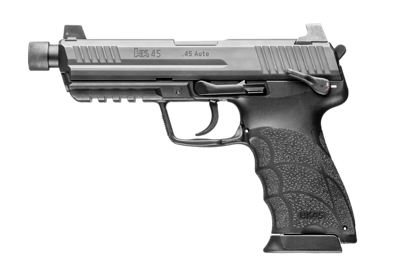 H  K HK45 Tactical (V1) 45 ACP Semi-Auto Pistol with Threaded Barrel