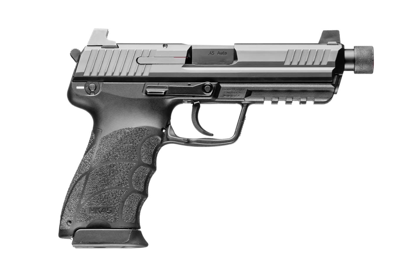 H  K HK45 Tactical (V1) 45 ACP Semi-Auto Pistol with Threaded Barrel