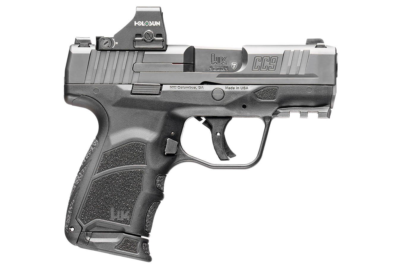 HK CC9 9mm Micro Compact Pistol with Holosun 407K Reflex Sight