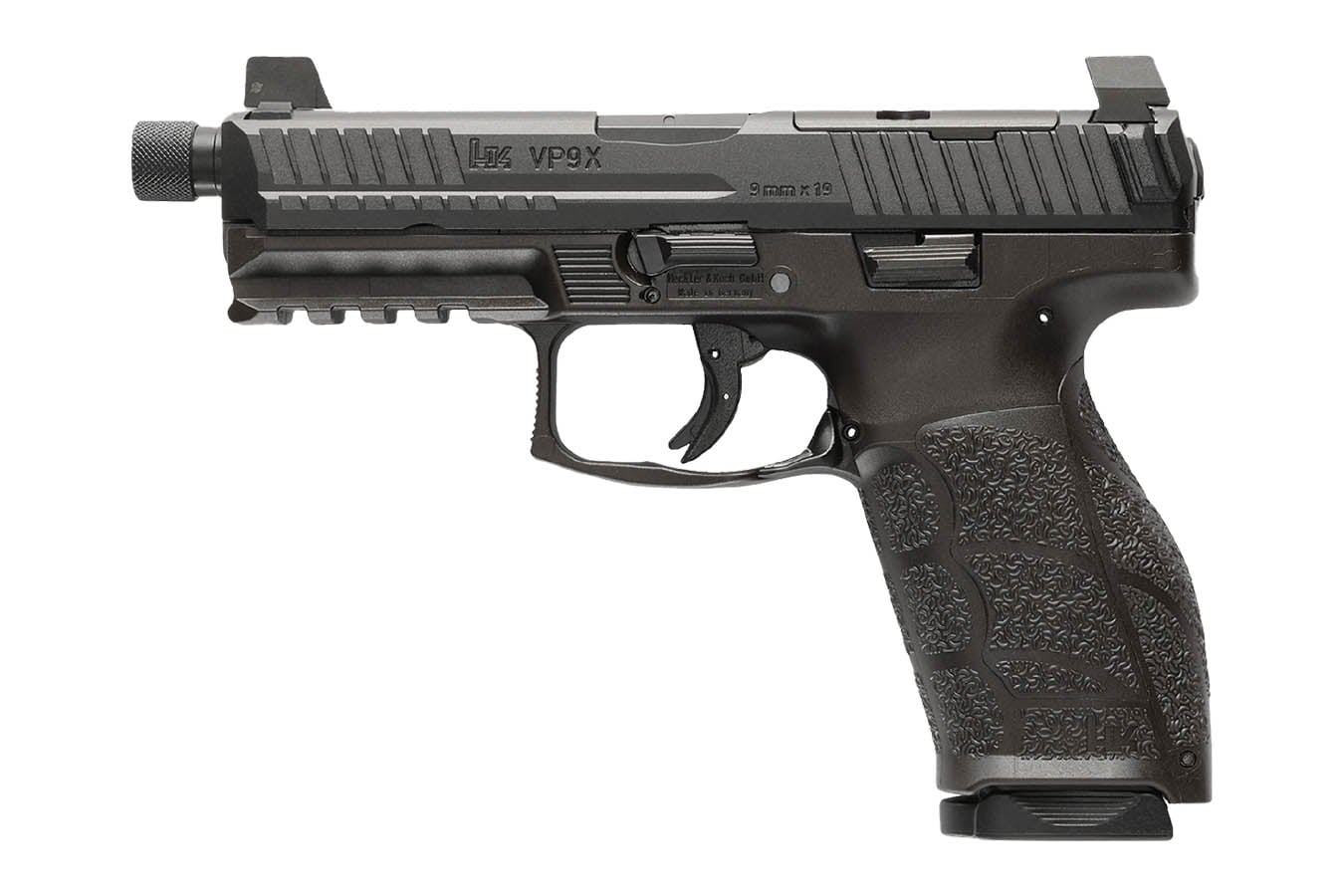 HK VP9A1 X Tactical 9mm Optic Ready Pistol with Threaded Barrel and Suppressor Height Night Sights