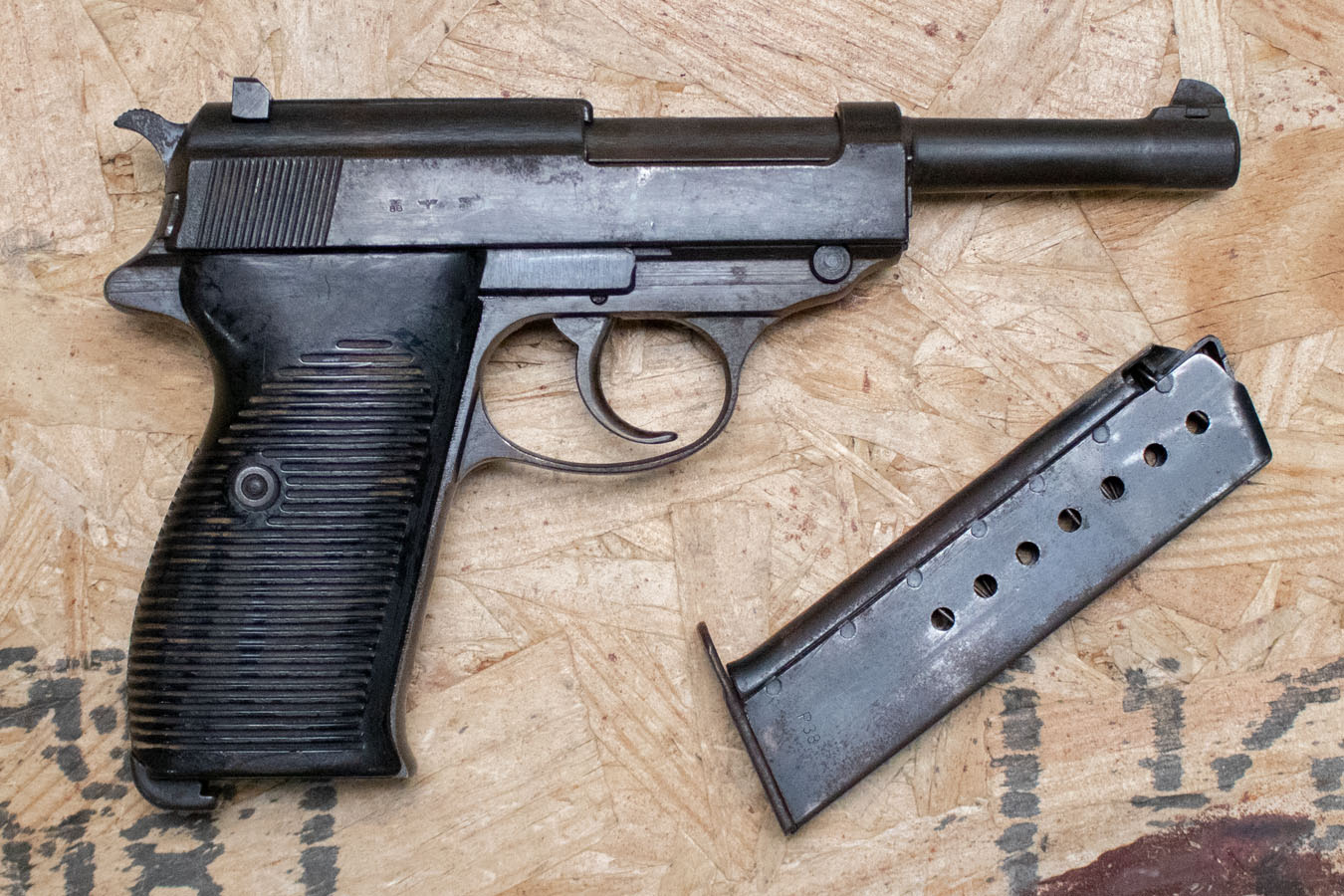 WALTHER Spreewerk P38 9mm Police Trade-In Pistol WWII Manufacture