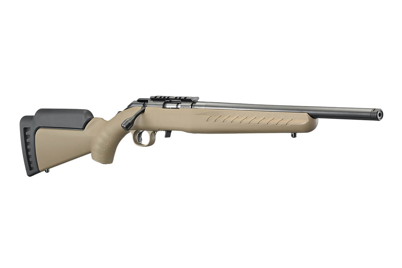 RUGER American Rimfire 17 HMR Bolt-Action Rifle with FDE Stock and Threaded Barrel