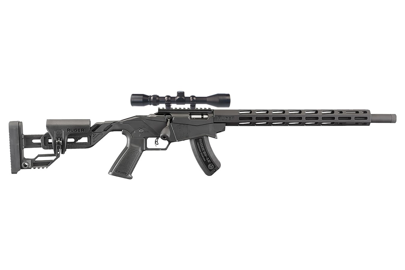 Ruger Precision Rimfire 22 Magnum Bolt-Action Rifle with Weaver Riflescope