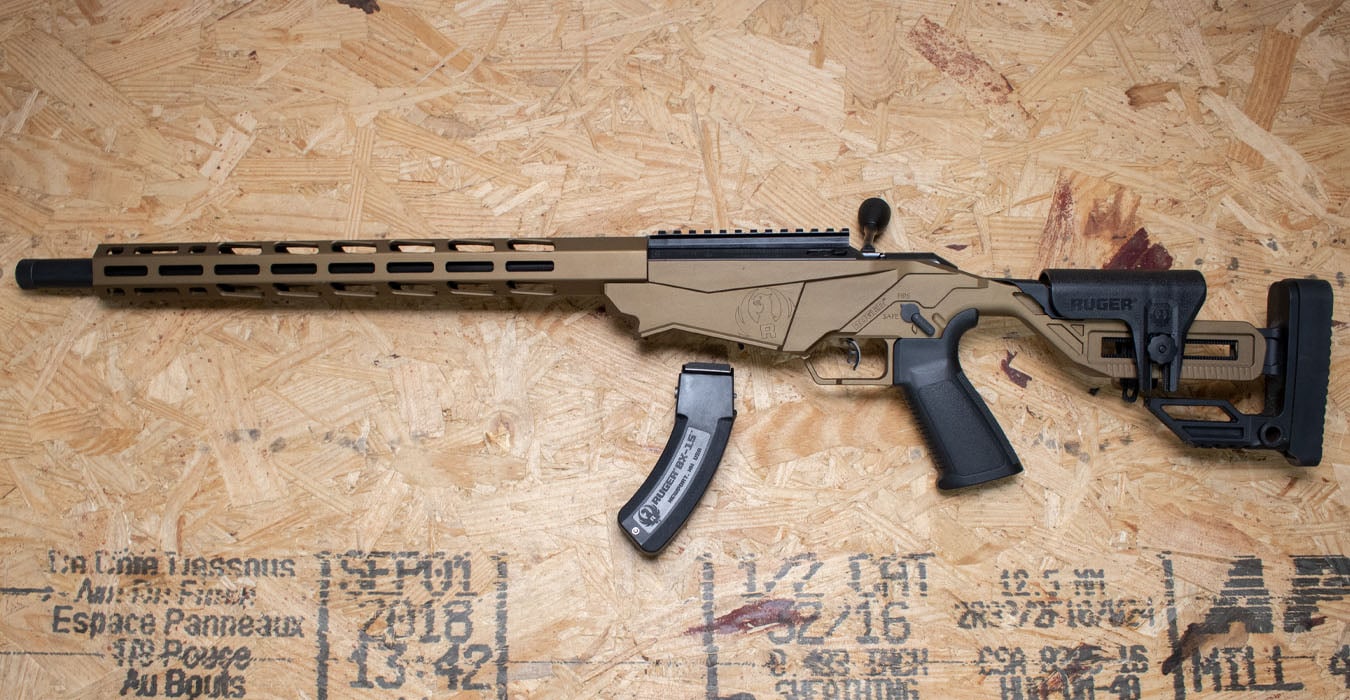 RUGER Precision 22LR Used-Trade-In Rifle w/Bronze Finish, Threaded Barrel