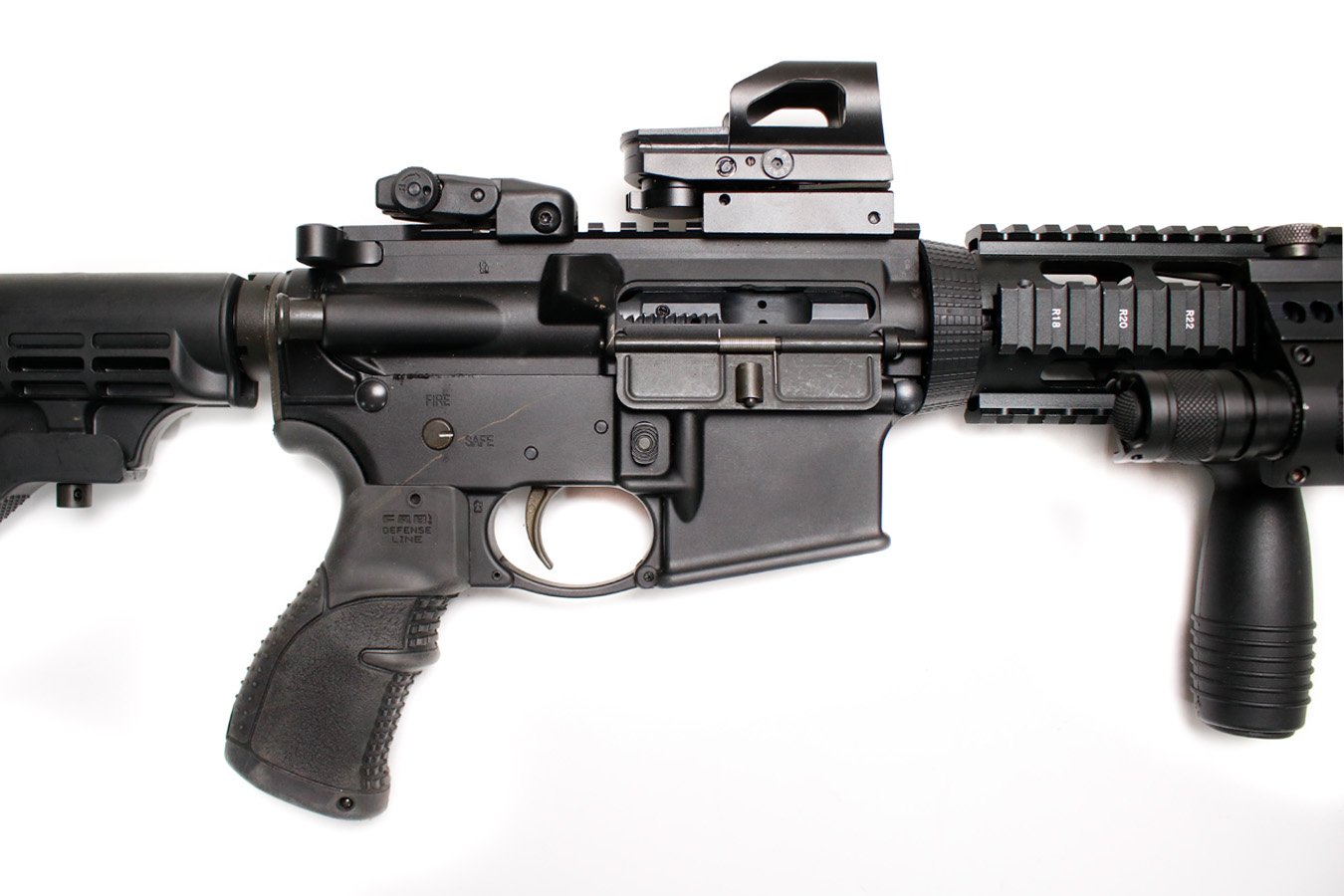 RUGER AR-556 5.56mm Police Trade-In Rifle with Quad Rail