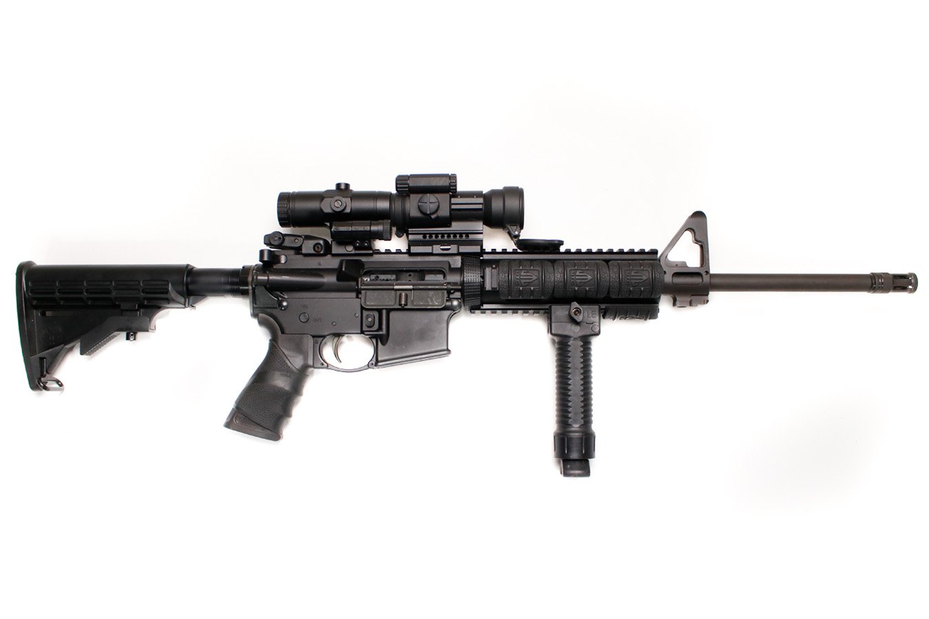 RUGER AR-556 5.56mm Police Trade-In Rifle with Quad Rail