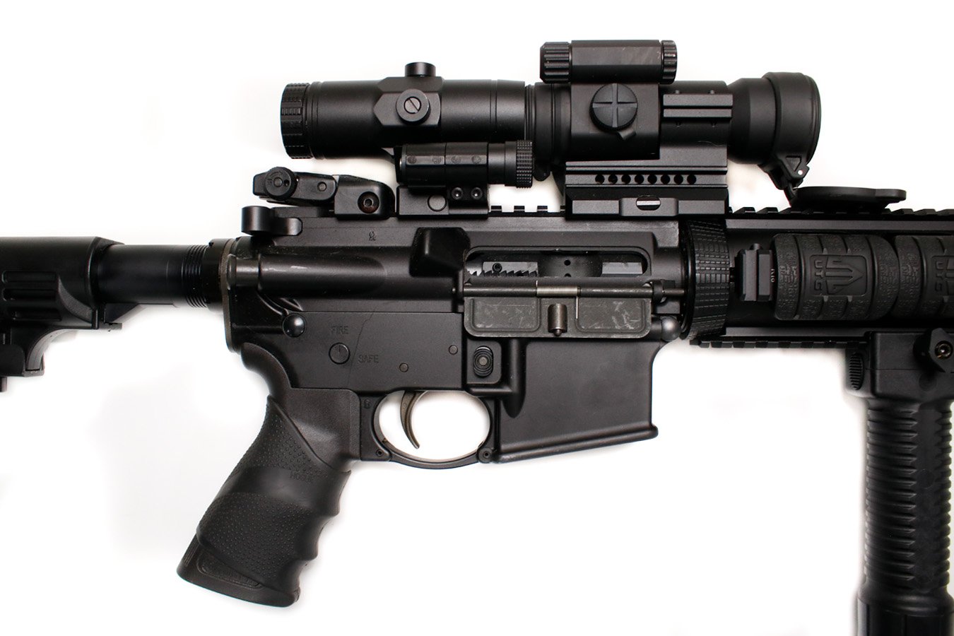 RUGER AR-556 5.56mm Police Trade-In Rifle with Quad Rail