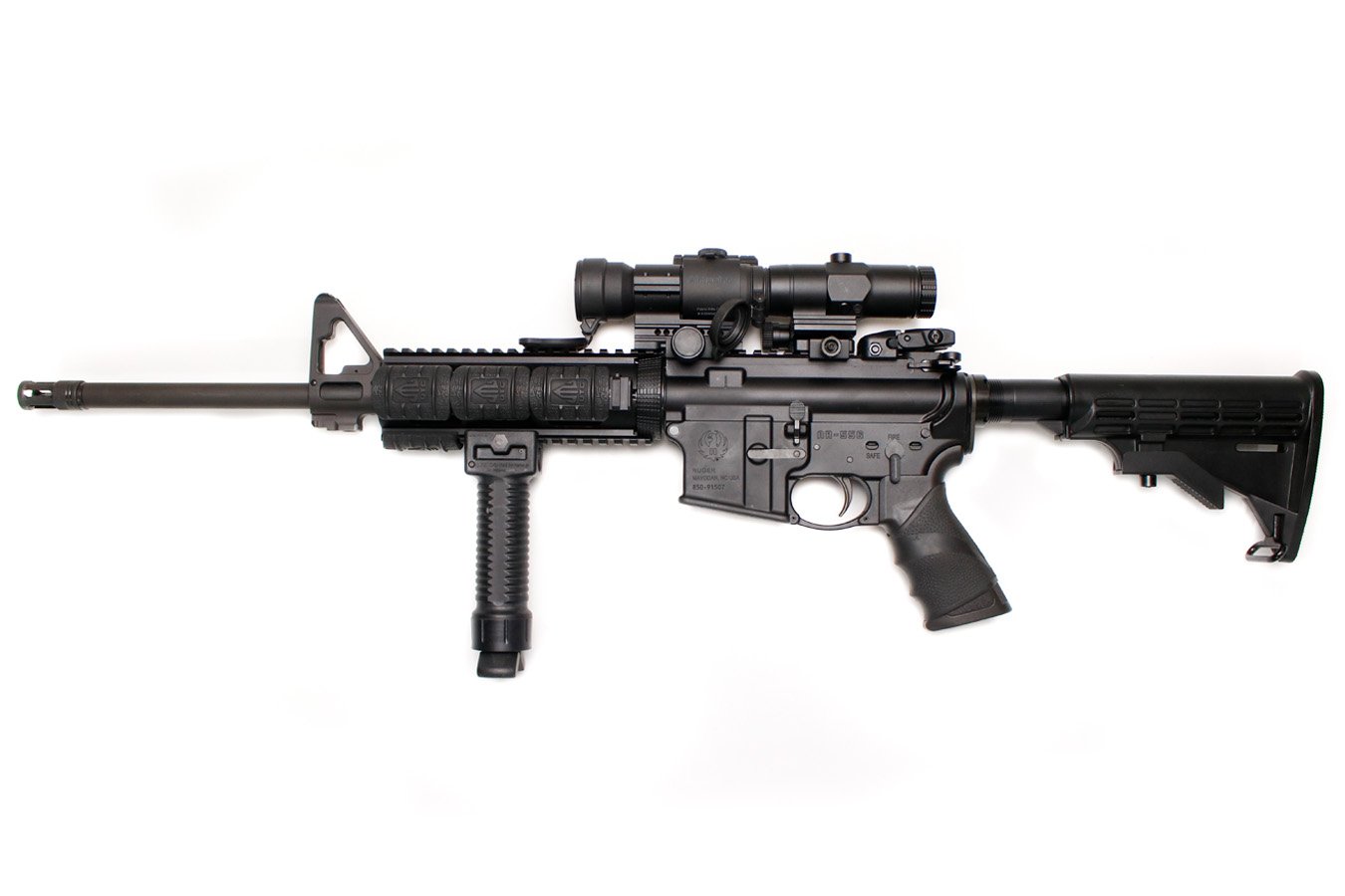 RUGER AR-556 5.56mm Police Trade-In Rifle with Quad Rail