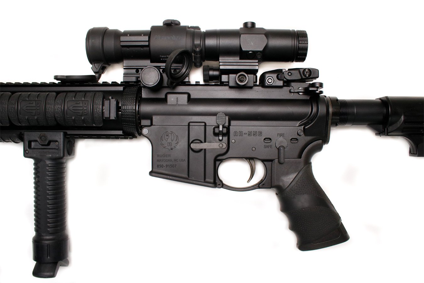 RUGER AR-556 5.56mm Police Trade-In Rifle with Quad Rail