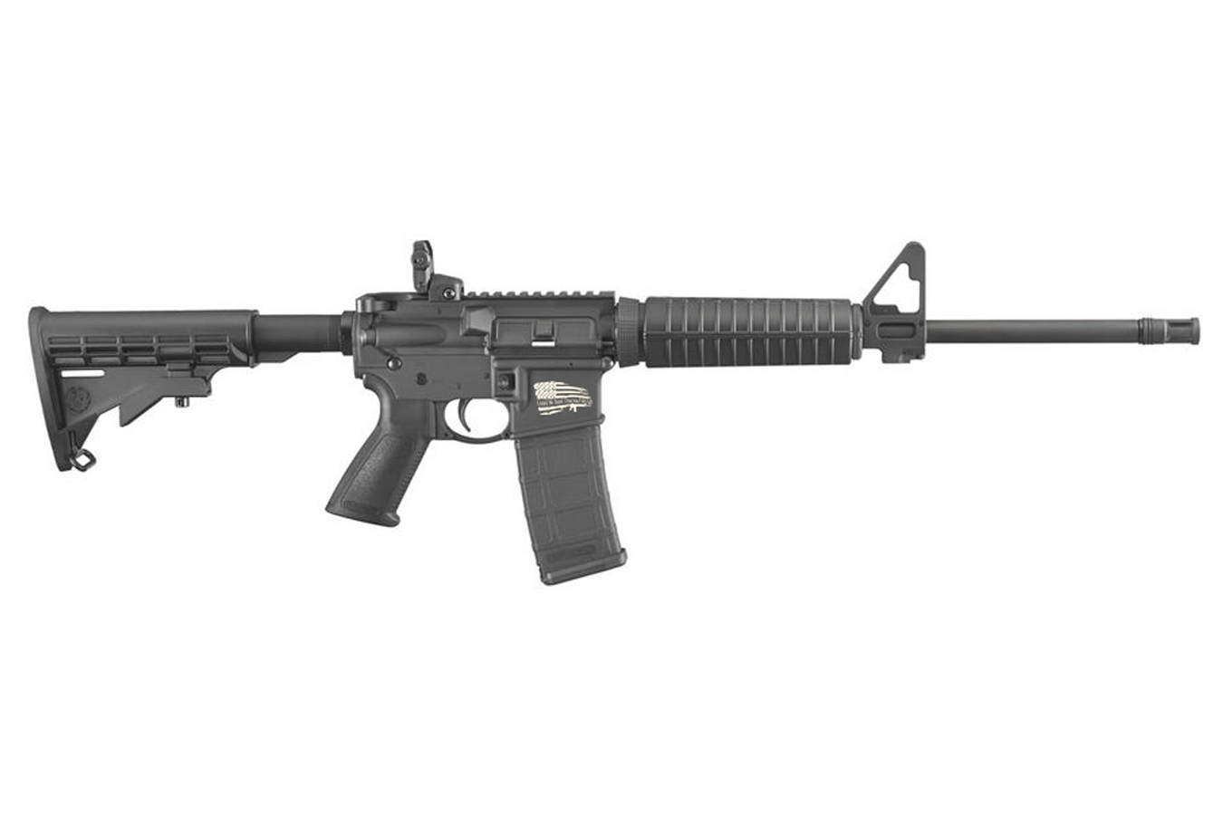 RUGER AR-556 5.56mmm Semi-Automatic Rifle with United We Stand Laser Engraving