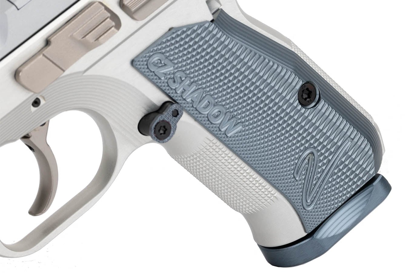 CZ Shadow II Compact Industrial Series 9mm Semi-Auto Pistol with Silver Finish