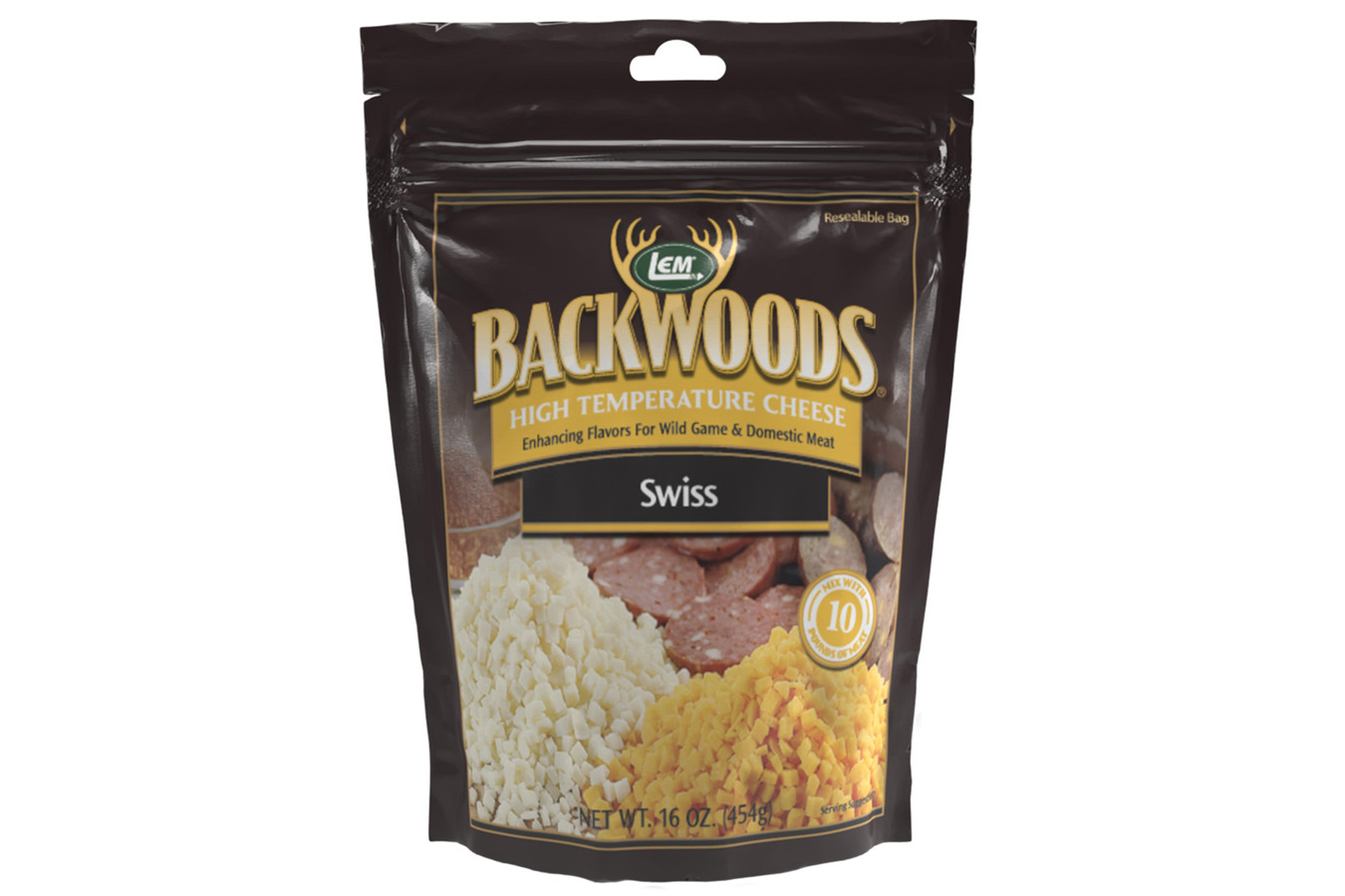 Lem Backwoods 1Lb High Temperature Swiss Cheese