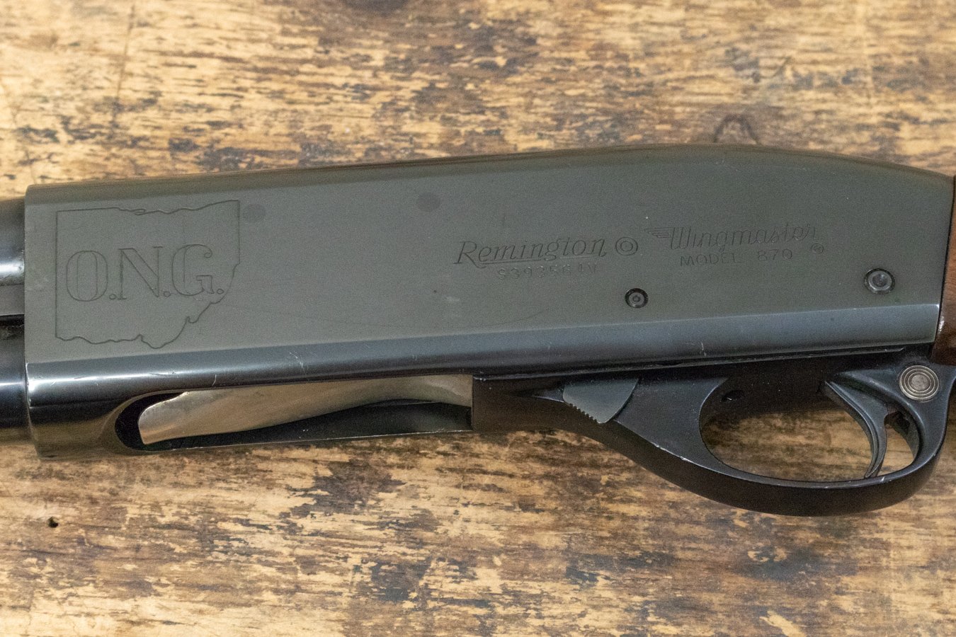 REMINGTON 870 Wingmaster 12 Gauge Police Trade-In Shotguns with Ohio National Guard Stamp 