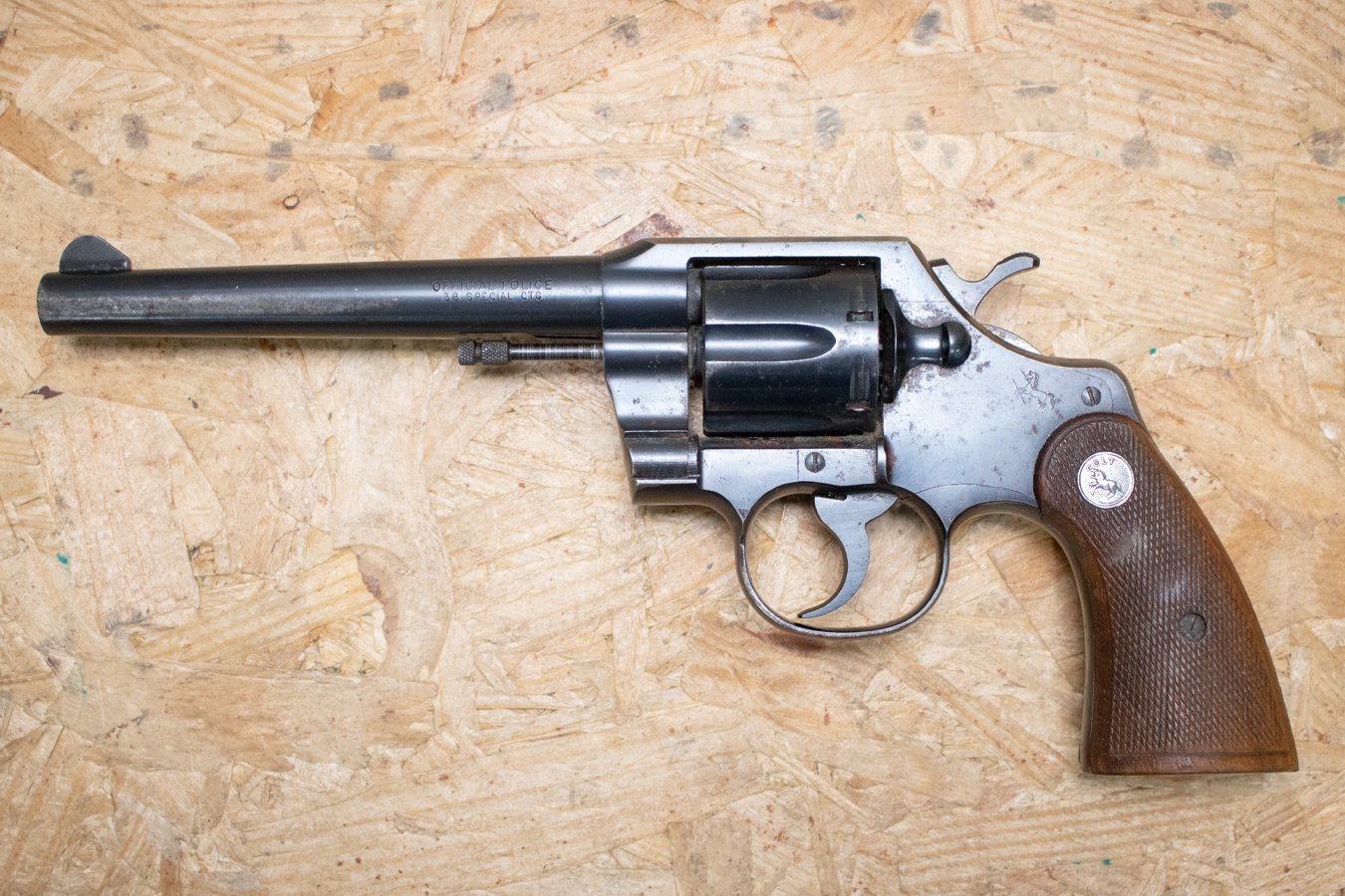 COLT Official Police 38SPL DA/SA Police Trade-In Revolver with 6-Inch Barrel