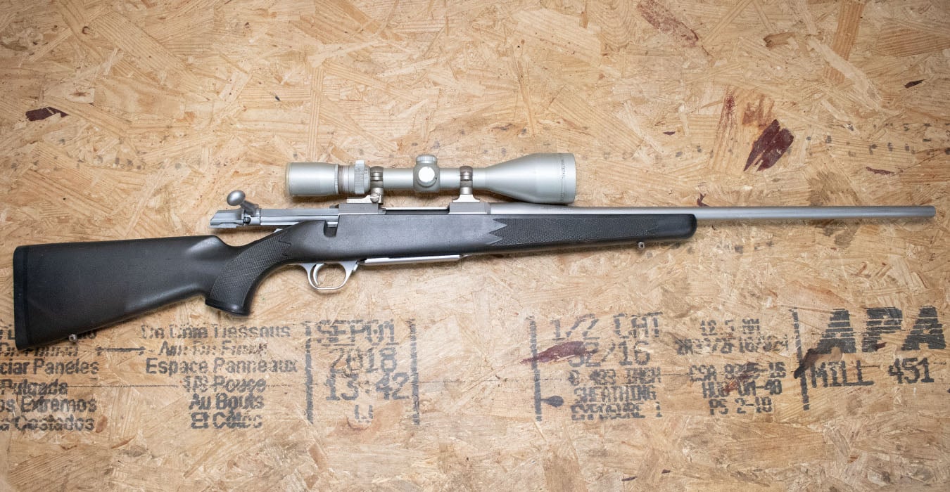 BROWNING FIREARMS A-Bolt 30-06 Stainless Hunter Police Trade-In Bolt-Action Rifle with Scope