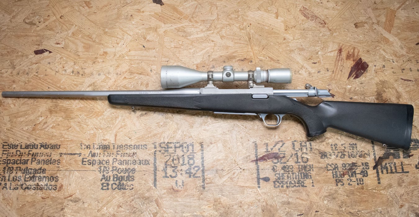 BROWNING FIREARMS A-Bolt 30-06 Stainless Hunter Police Trade-In Bolt-Action Rifle with Scope