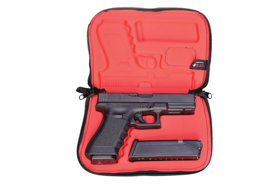 GPS Custom Molded Case With Lockable Zippers Internal Magazine Holder