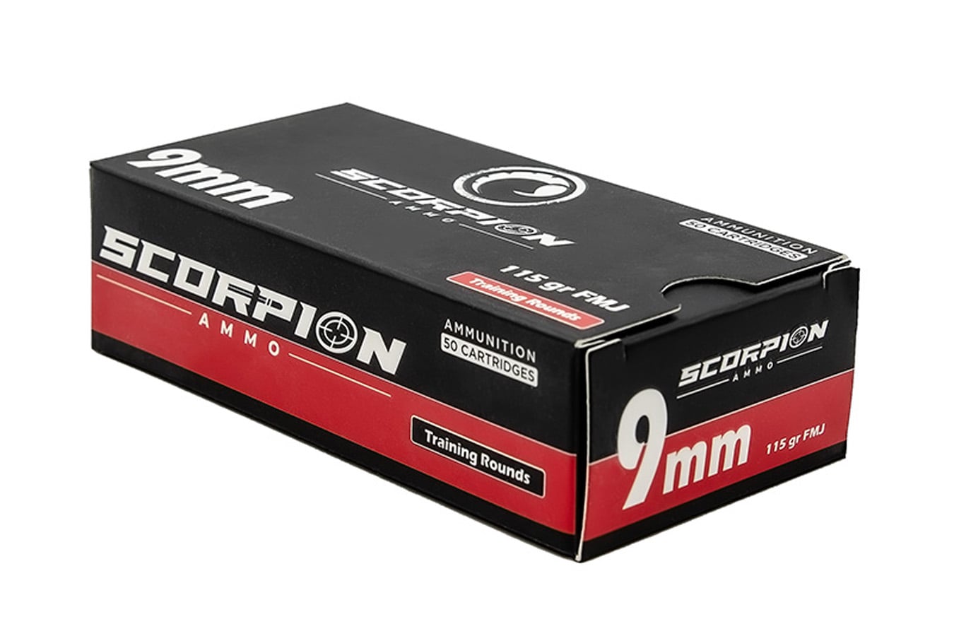 SCORPION 9mm 115 gr FMJ Training 50/Box
