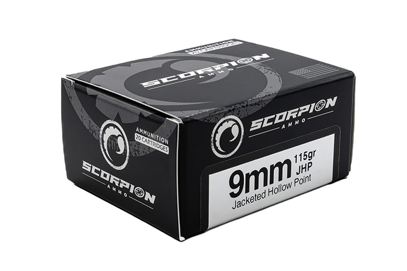 Scorpion 9mm 115 gr JHP Defense 20/Box