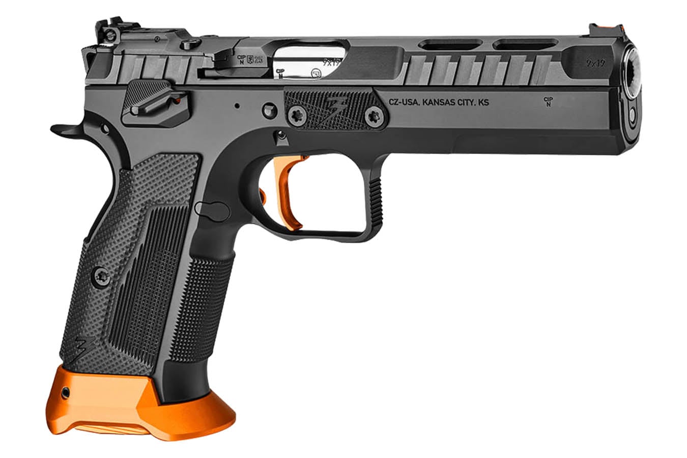 CZ TS 3 Orange 9mm Optics-Ready Competition Pistol