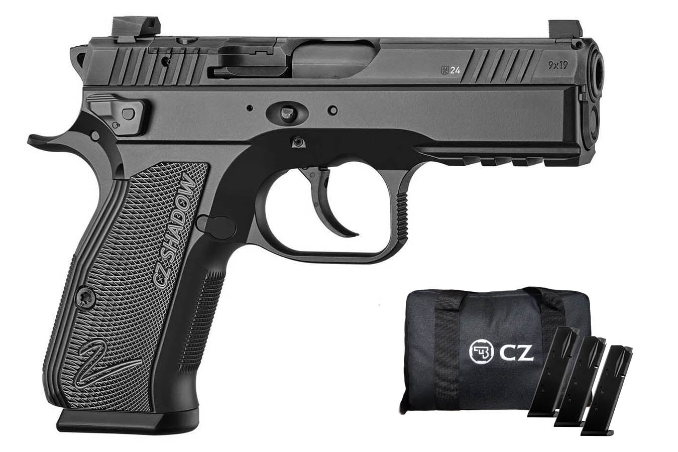 CZ Shadow 2 Carry 9mm Optic Ready Pistol with Four Magazines and Range Bag