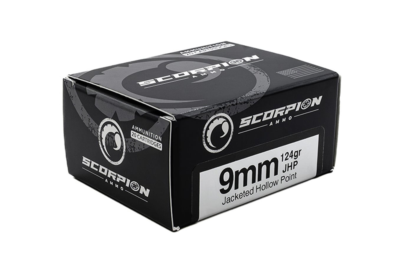 Scorpion 9mm 124 gr JHP Defense 20/Box