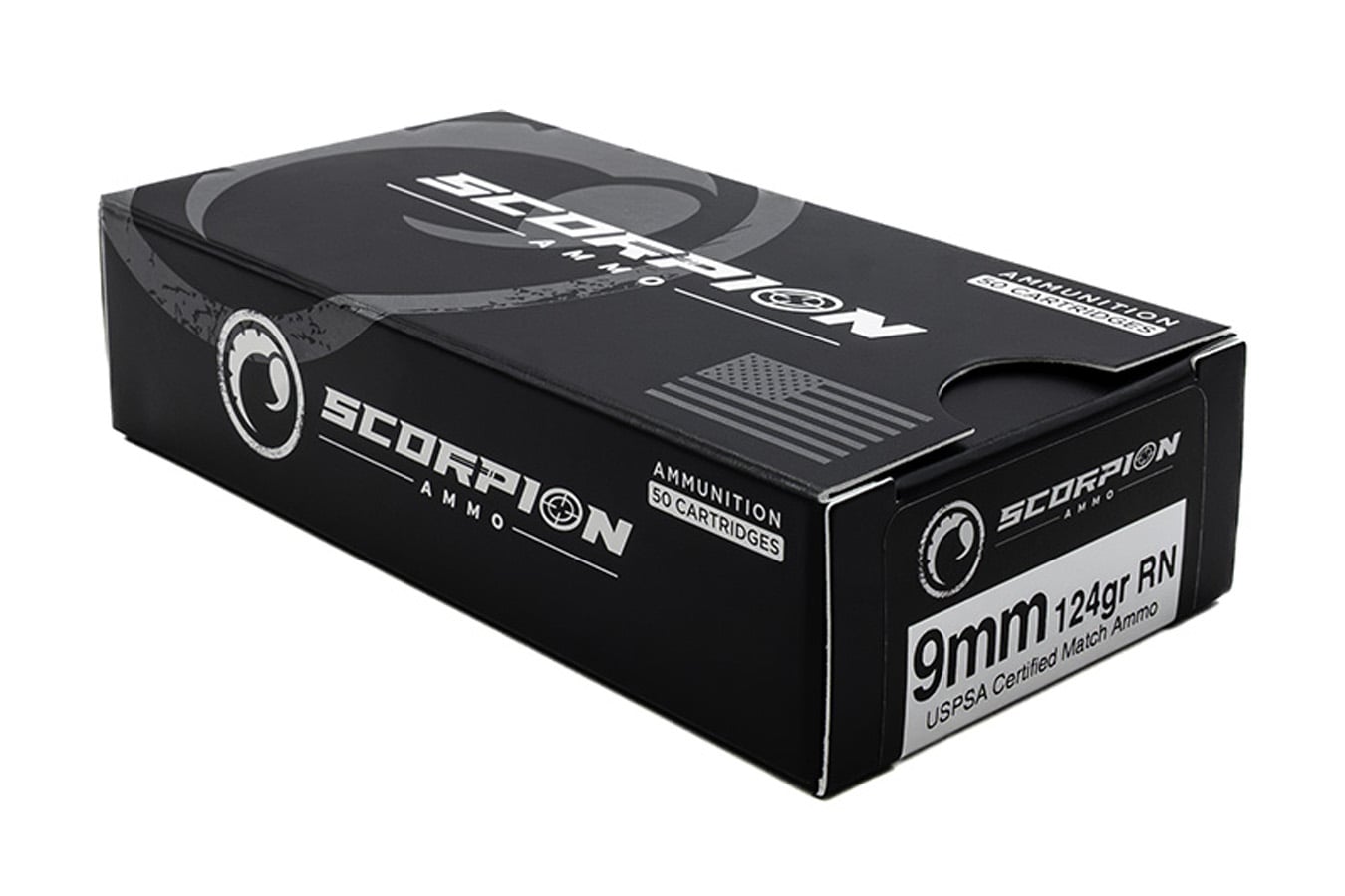 Scorpion 9mm 124gr RN USPSA Competition Match-Grade 50/Box