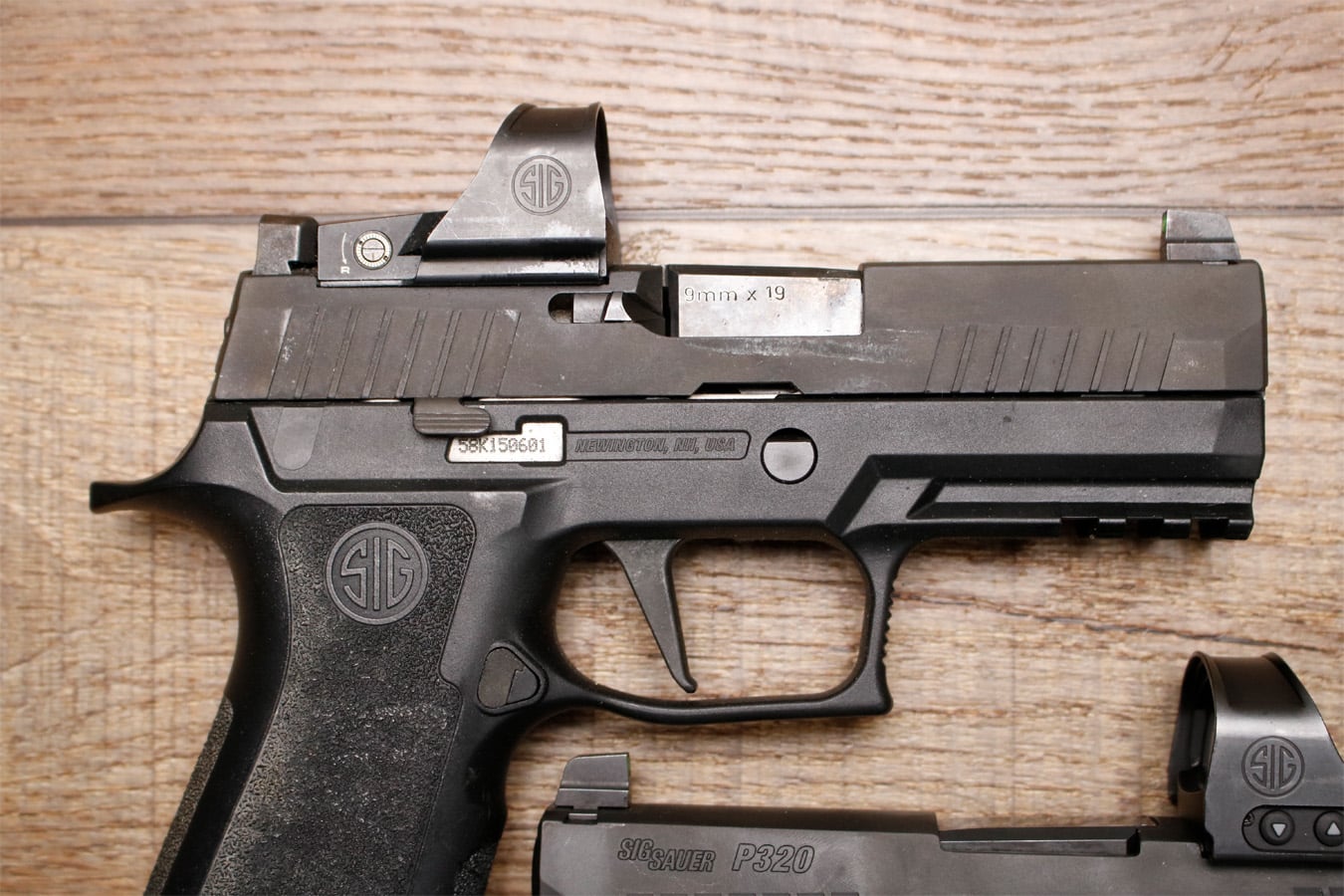 SIG SAUER P320 X Carry 9mm Police Trade-In Pistol (Good Condition) with Romeo1 Pro Sight