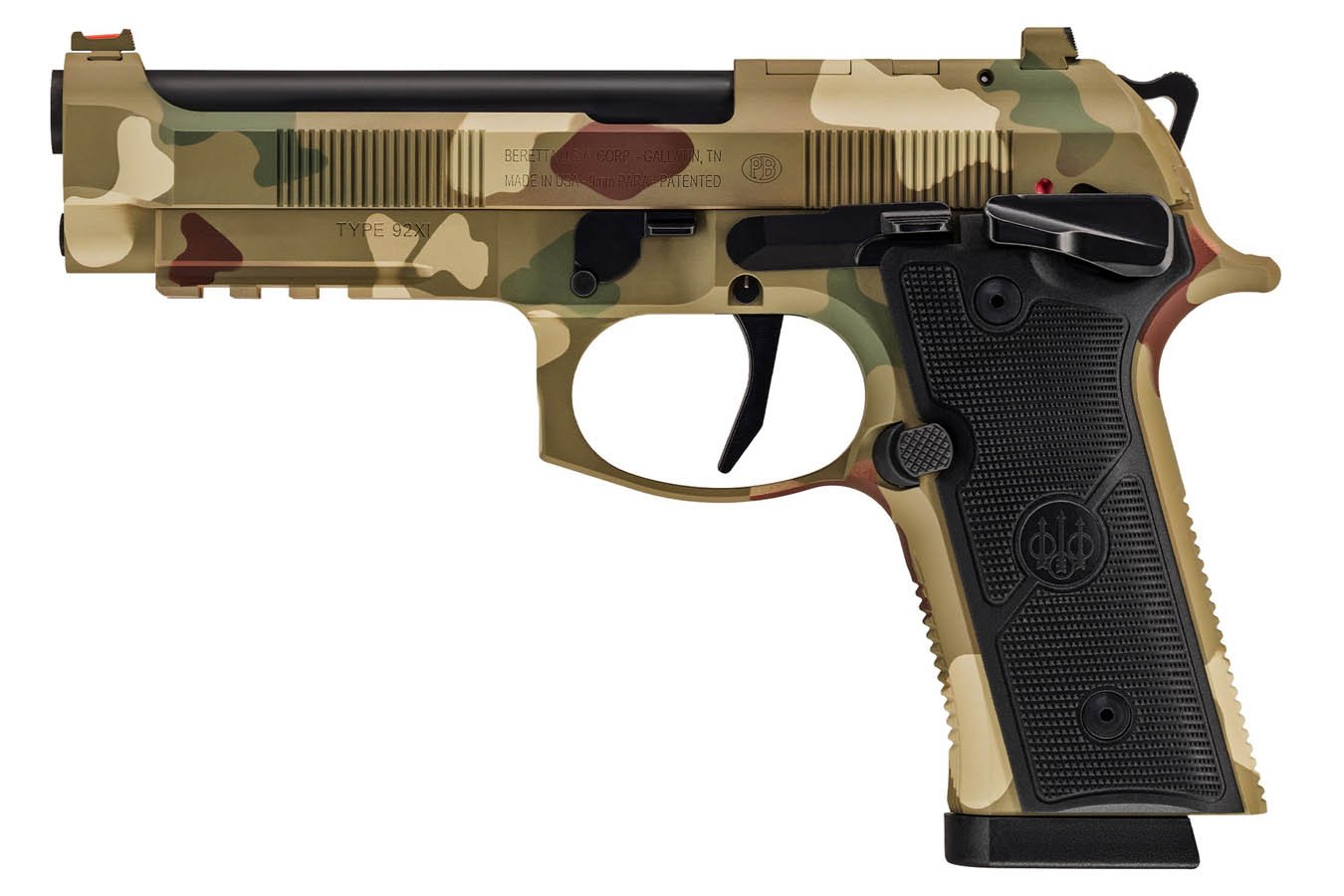 BERETTA 92XI Combat Frogskin 9mm Limited Edition Optic Ready Pistol with Frogskin Camo Finish