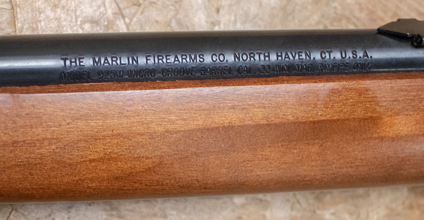 MARLIN 925M 22WMR Bolt-Action Rifle with JM Barrel Stamp