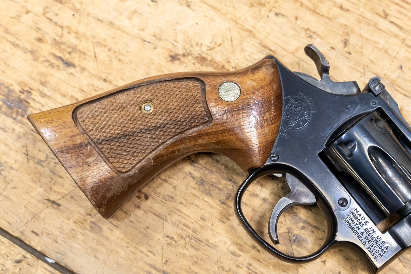 SMITH AND WESSON Model 17 22 LR Police Trade-in Revolver
