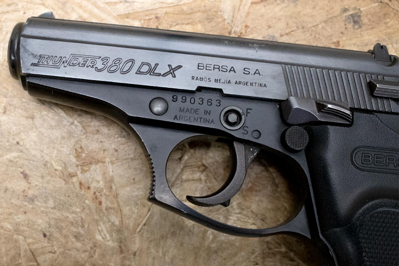 BERSA Thunder 380 DLX 380ACP Police Trade-In Pistol with Manual Safety