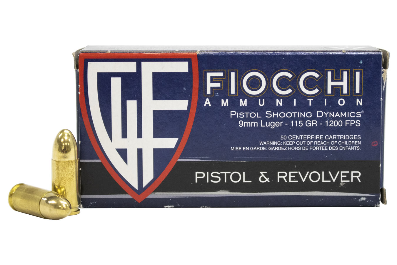 FIOCCHI 9mm 115 gr FMJ Training Dynamics 500 Round Pack