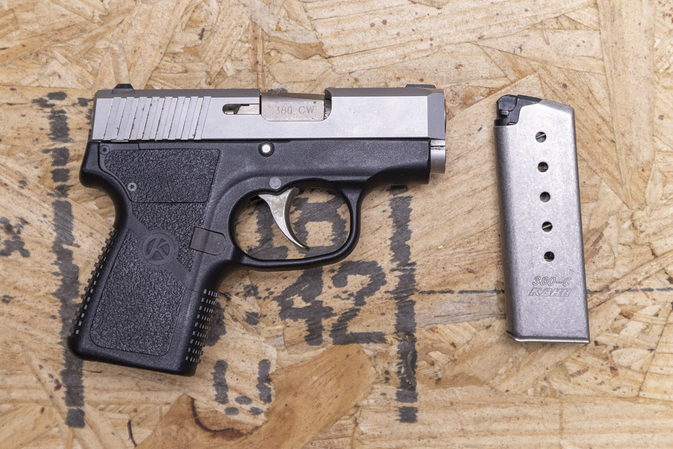 KAHR ARMS CW380 .380ACP Police Trade-In Pistol with Stainless Steel Slide