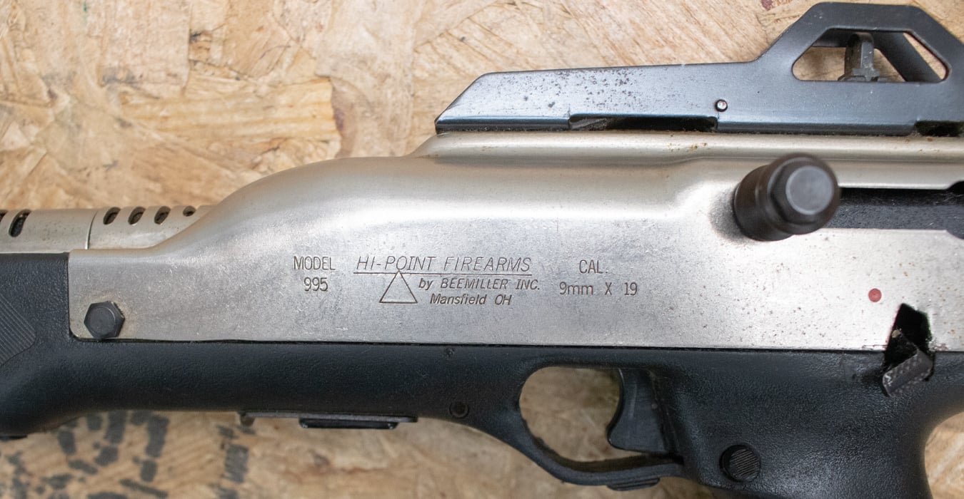 HI POINT 995 9mm Police Trade-In Carbine with Nickel Plated Finish and Sling