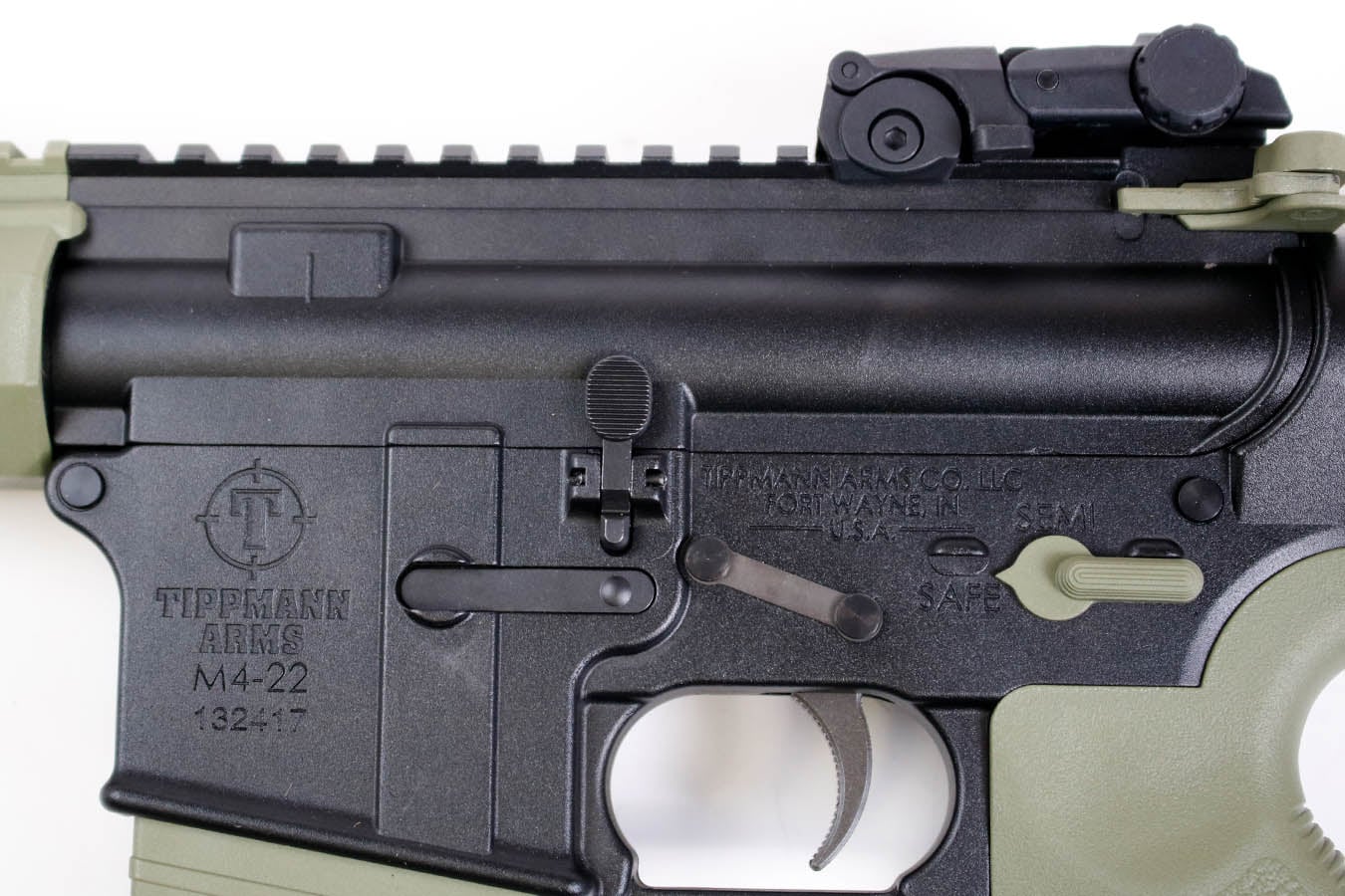 Tippmann M4-22 Pro 22LR Semi-Auto Rifle with Black and ODG Finish