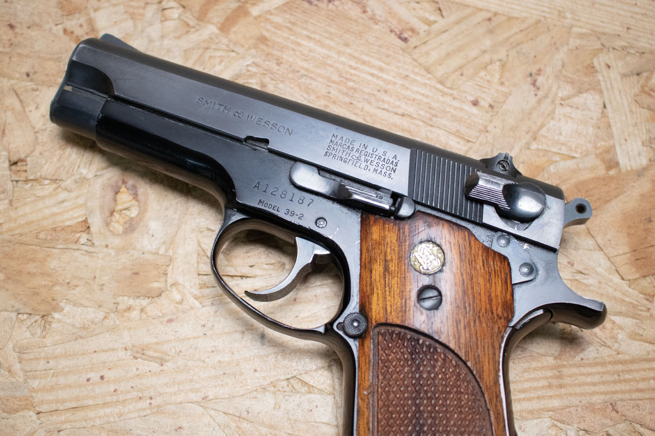 SMITH AND WESSON 39-2 9mm Police Trade-In Pistol with Hole in Hammer