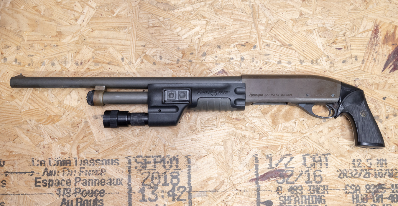 REMINGTON 870 Police Magnum 12 Gauge Police Trade-In Shotgun with Pistol Grip