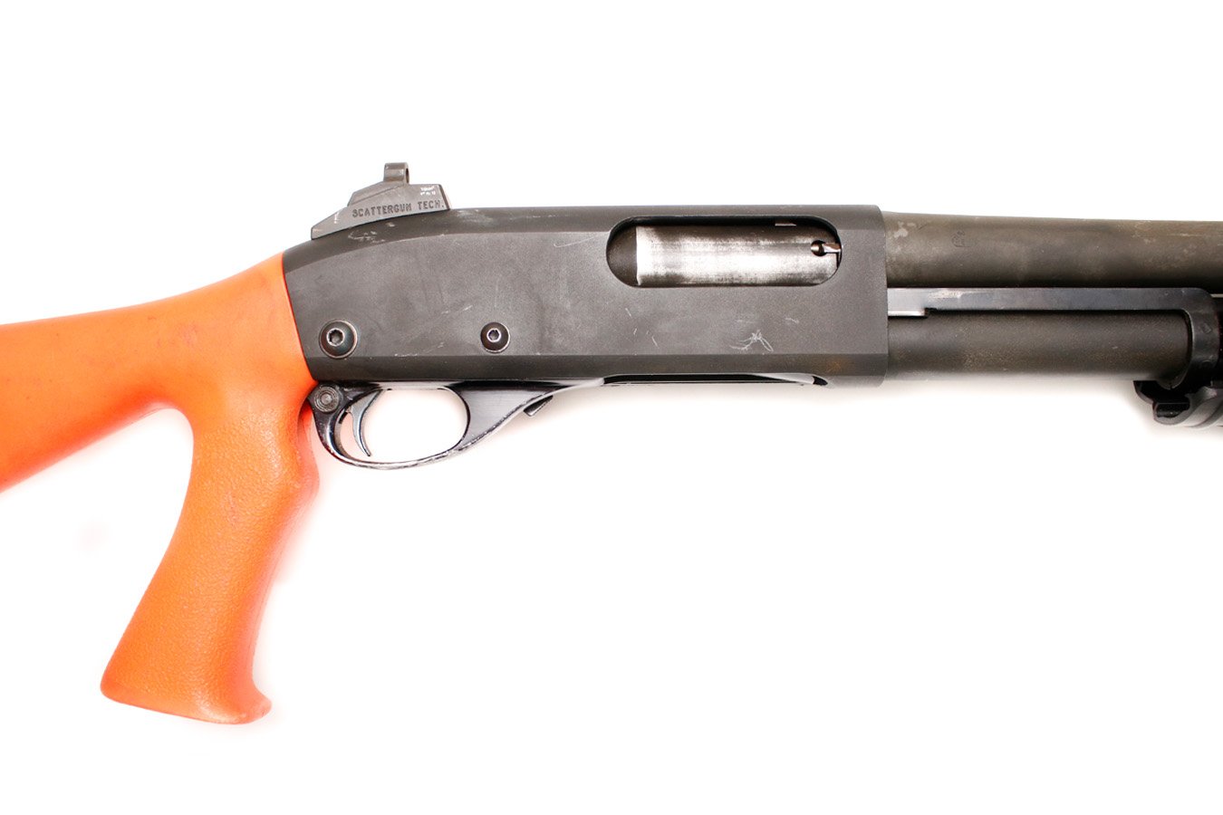 REMINGTON 870 Express Magnum 12GA Police Trade-In with Orange Grip/Stock