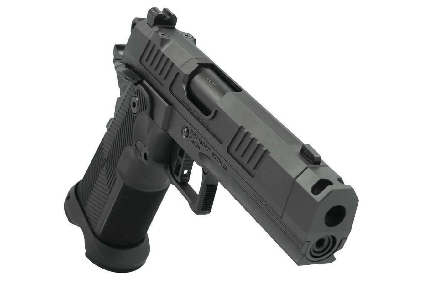 ALPHA FOXTROT AF1911-ROMULUS 9mm Optic Ready Double Stack 1911 Pistol with Five Mags and Range Bag