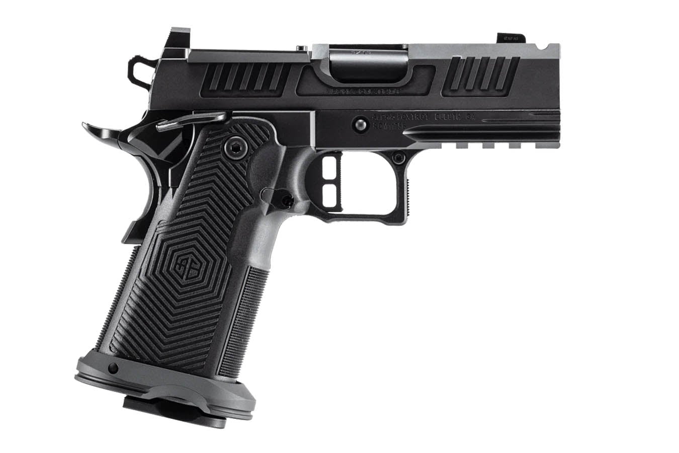 ALPHA FOXTROT AF1911-ROMULUS 9mm Optic Ready Double Stack 1911 Pistol with 3.5 Inch Ported Barrel and MOS Adapter