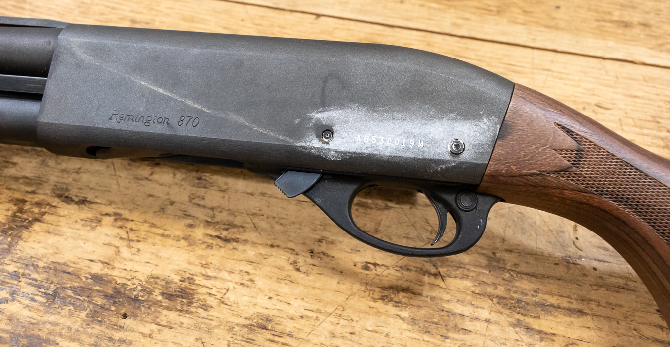 REMINGTON 870 12 Gauge Police Trade-in Shotgun with Wood Stock